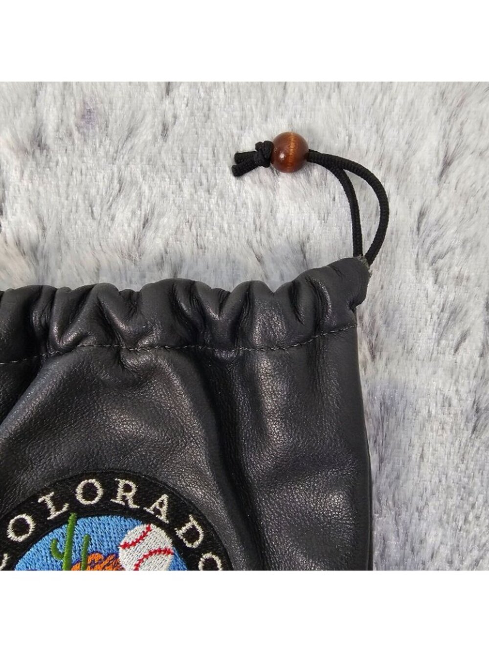 Colorado Rockies MLB Small Leather Bag Pouch Baseball Holder Vintage Collectors - Picture 4 of 8